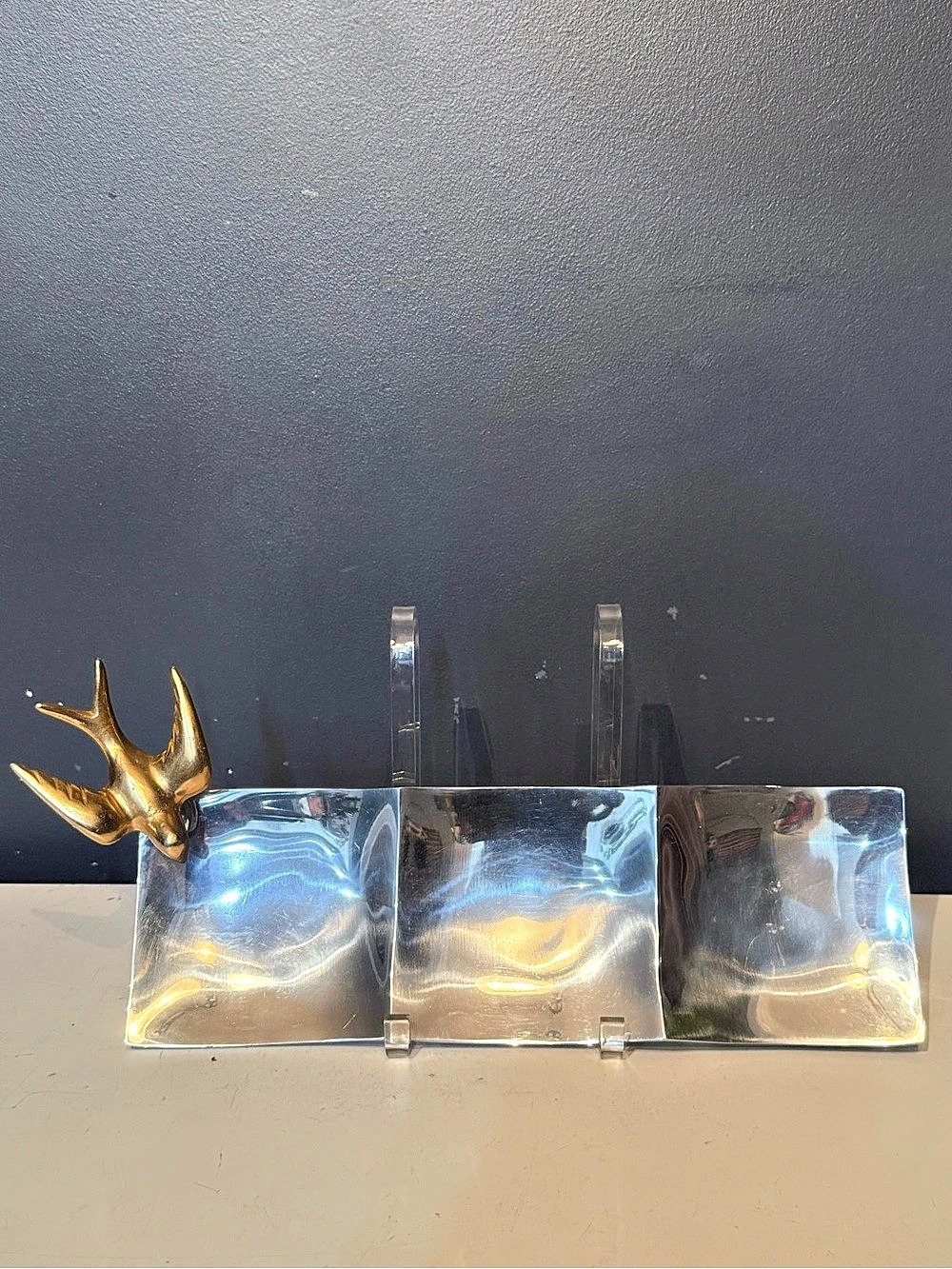 Lunares Sculptural Silver & Gold Decor
